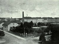 Gundulićeva ulica 1892. godine. Stara gradska plinara- ugao Hebrangove i Mažuranca
